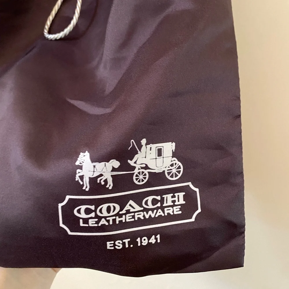 Coach Vintage Leather Satin Brown Dust Bag - Picture 2 of 4